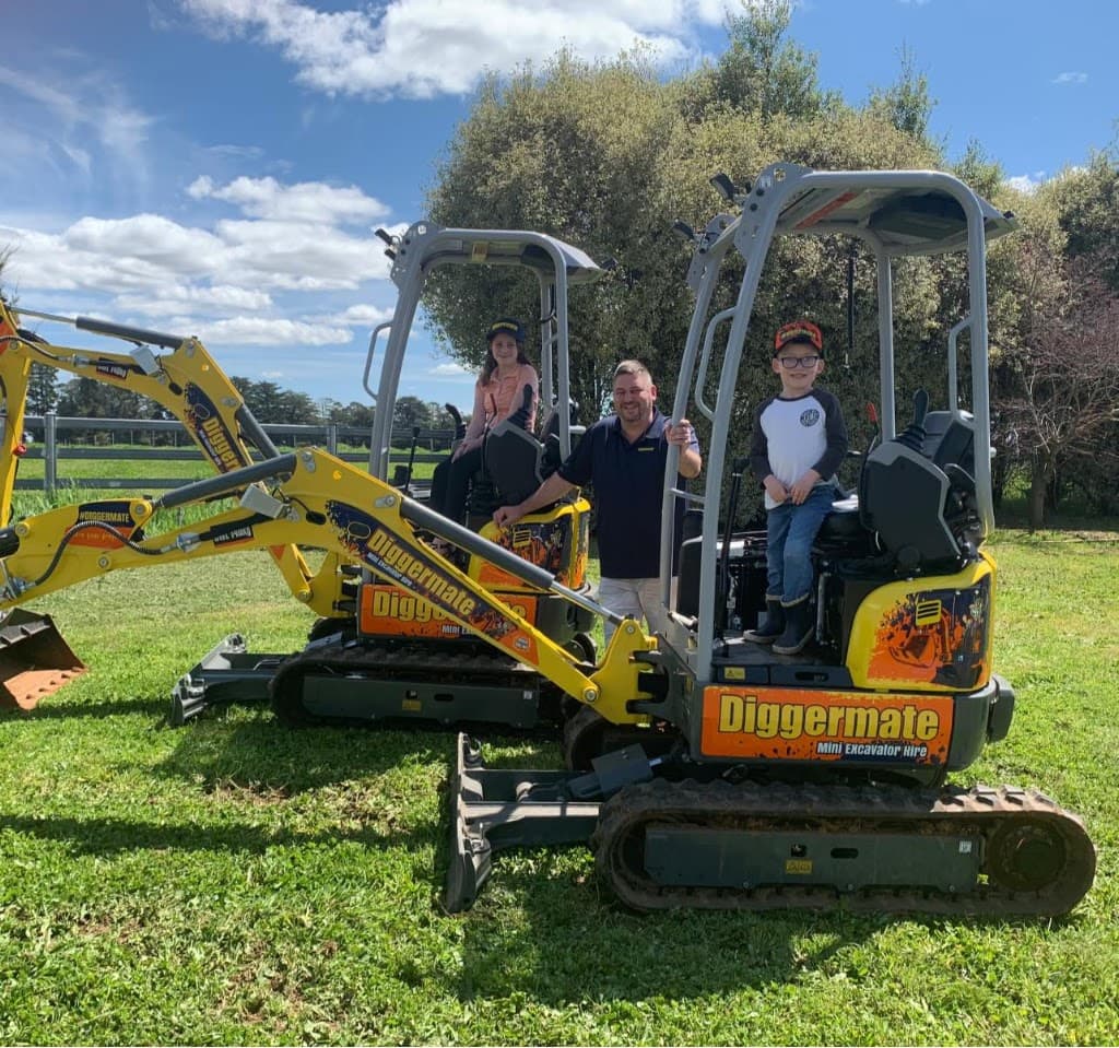 Diggermate Mini Excavator Hire Orange