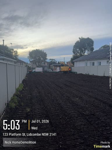 Home Demolitions — Customer photo
